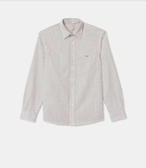 Collins Shirt - White / Grey