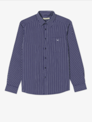 Collins Shirt - Navy / White