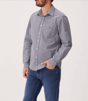 Classic Poplin Check Shirt - Long Sleeve