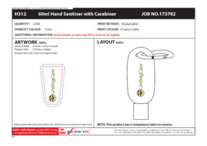 Hand sanitiser mock up