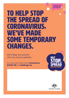Temporary changes poster - For businesses