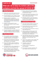 Workplace checklist